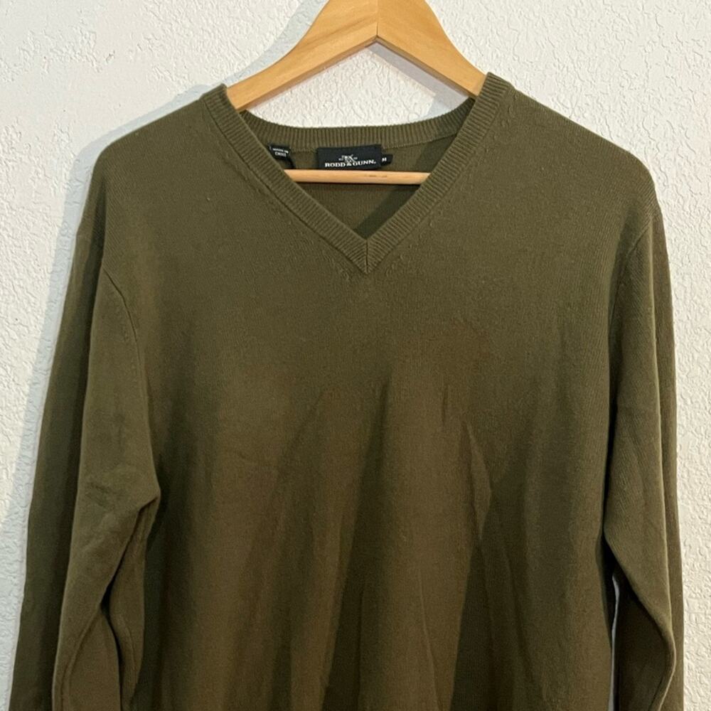 NWT RODD & Gunn Wool & Cashmere v-neck sweater Contemporary Office Minimalist - Picture 2 of 9